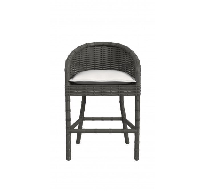 Sunset West Cabo Counter Stool in Soothe Pearl w/ Flange Welt