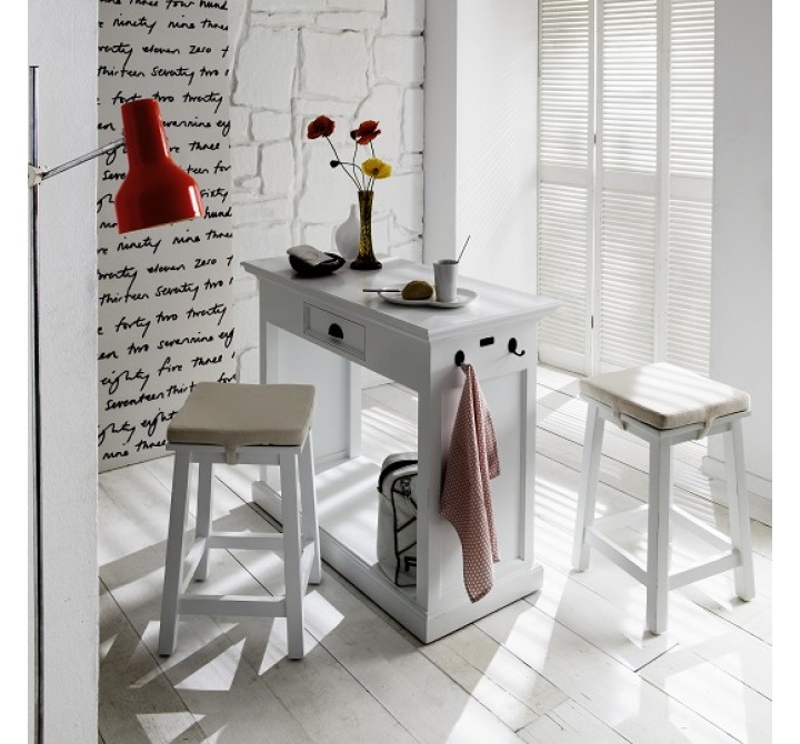 Nova Solo Halifax Counter Bar w/ 2 Stools & 2 Cushions - LIfestyle