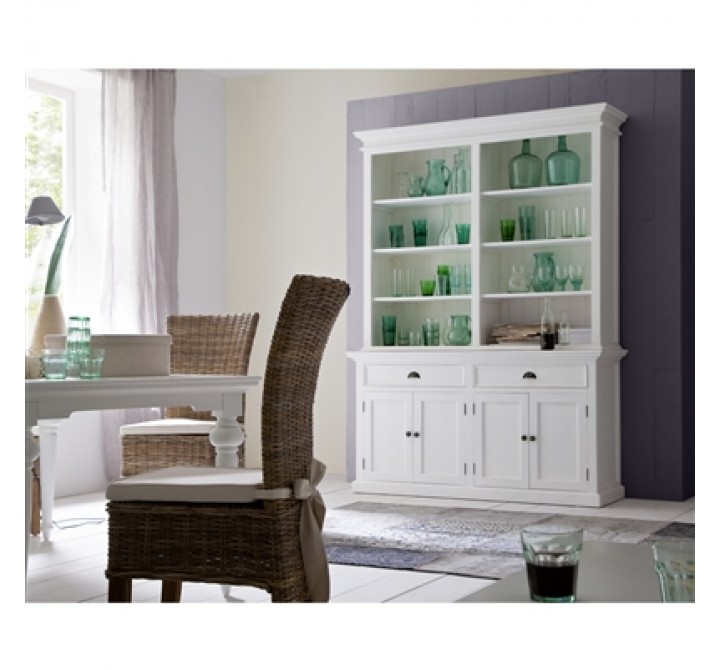 Infinita Hutch Buffet with Open Shelves - Lifestyle