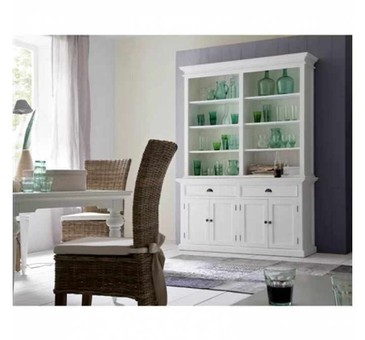 Infinita Hutch Buffet with Open Shelves - Lifestyle