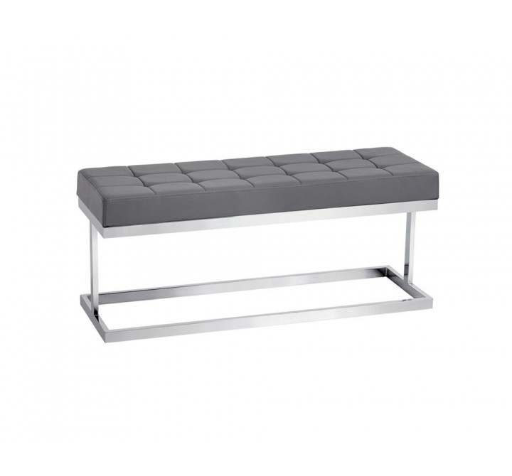 SUNPAN Viceroy Bench - Grey, Front View