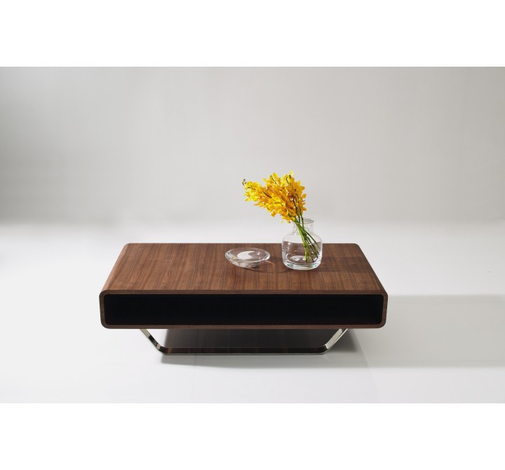 J&M Furniture Modern Coffee Table 136A In Walnut