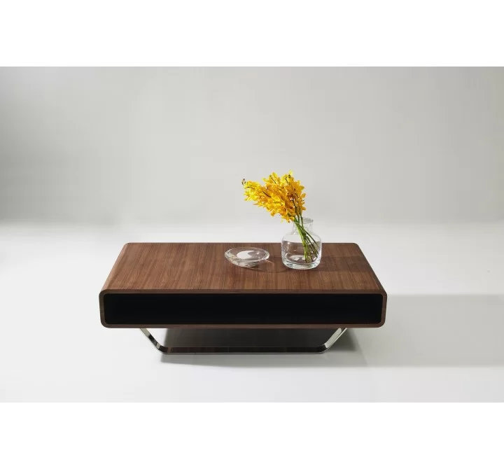 J&M Furniture Modern Coffee Table 136A In Walnut