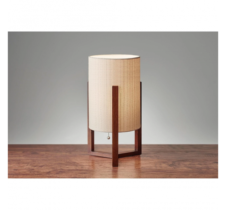 Adesso Quinn Table Lantern Walnut