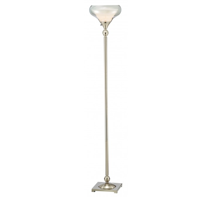 Adesso Brookfield Floor Lamp - Satin Steel