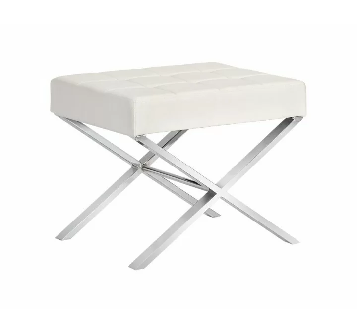 SUNPAN Mercer Bench - White, Frontview