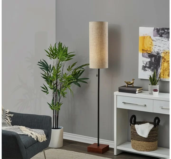 Adesso Trudy Floor Lamp Walnut