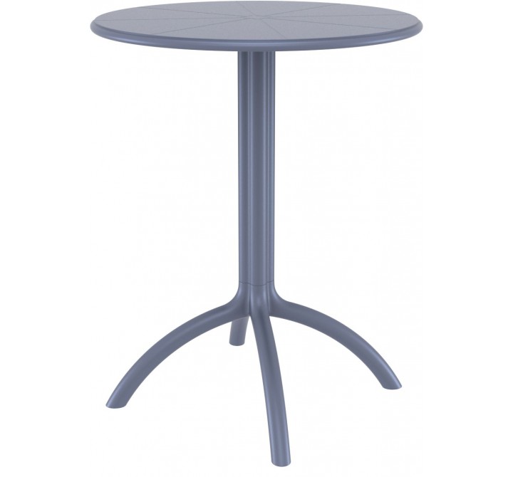 Octopus Round Bistro Table Dark Gray 