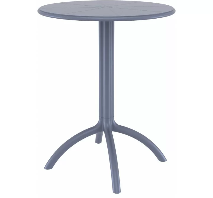 Octopus Round Bistro Table Dark Gray 
