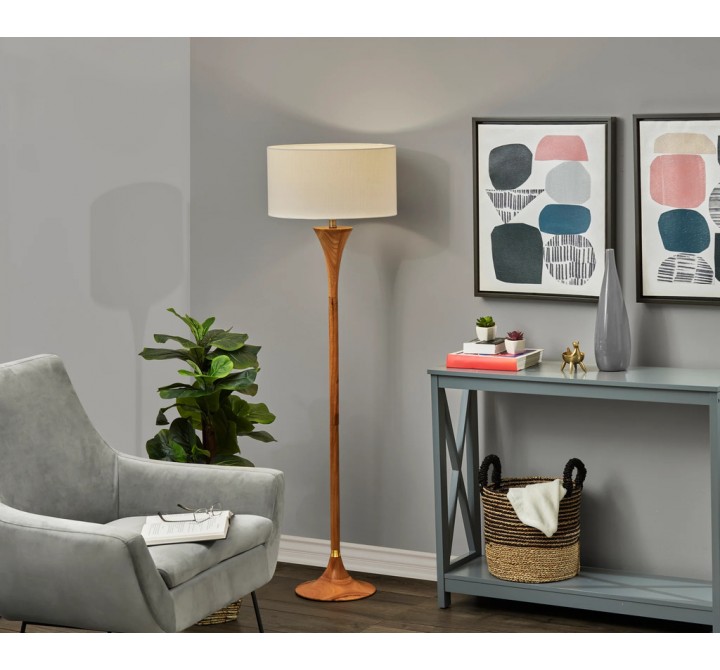 Adesso Rebecca Floor Lamp Beige