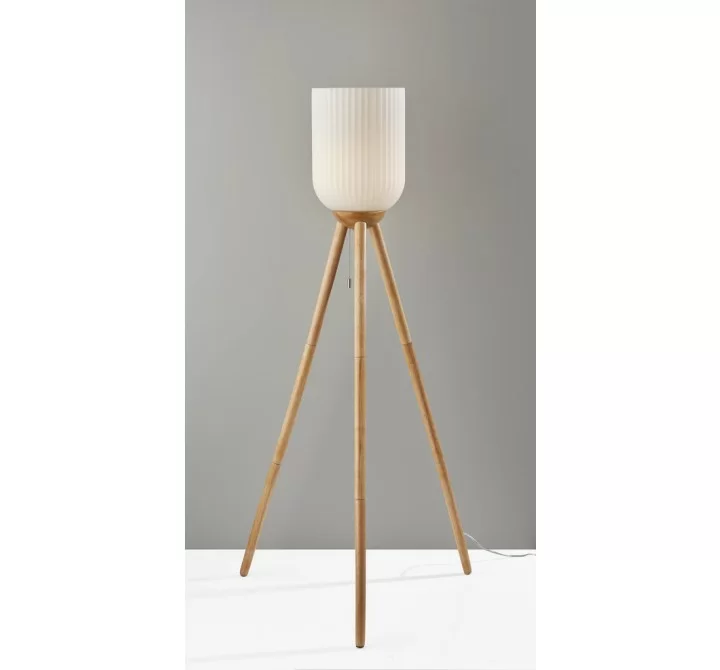 Adesso Kinsley Floor Lamp Natural Wood