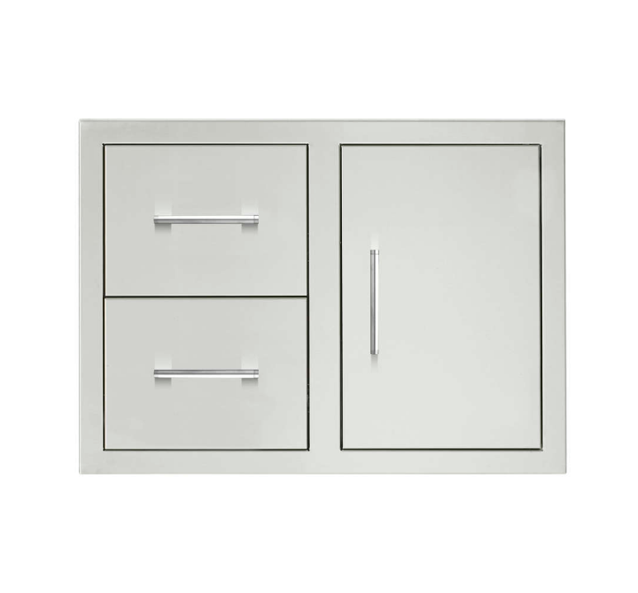 TrueFlame 30" 2-Drawer & Access Door Combo - Front