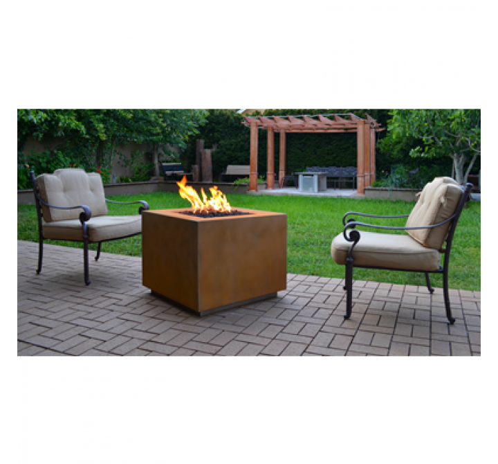 The Outdoor Plus Forma 30" Fire Pit - Corten Steel