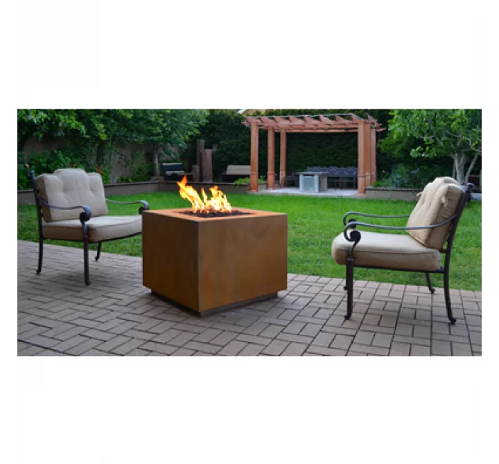 The Outdoor Plus Forma 30" Fire Pit - Corten Steel