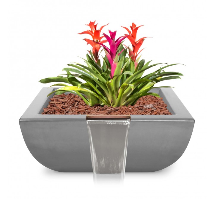The Outdoor Plus Avalon GFRC Planter & Water Bowl 