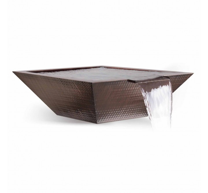 The Outdoor Plus Maya Hammered Copper Water Bowl