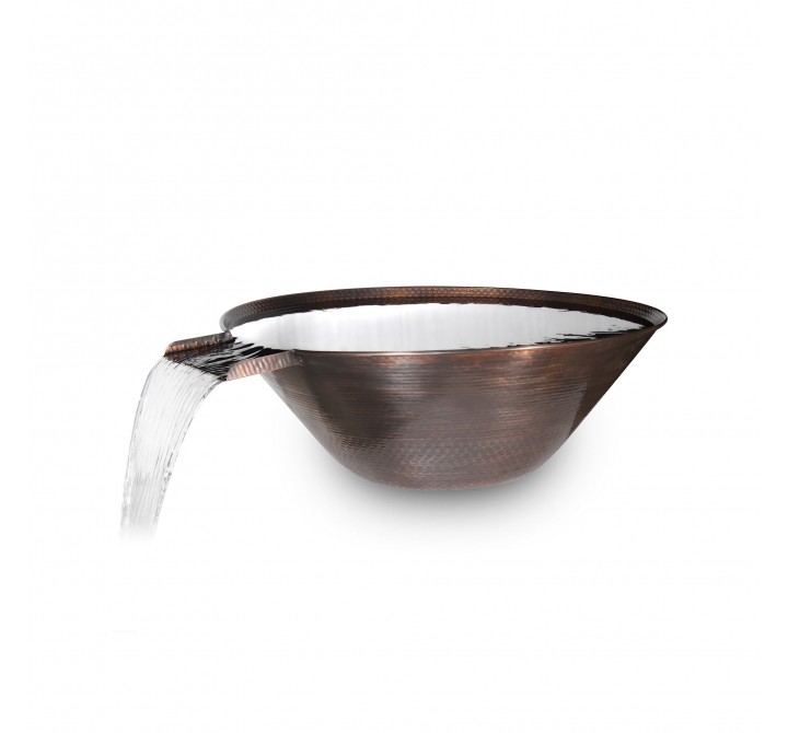 The Outdoor Plus Remi Hammered Copper Water Bowl