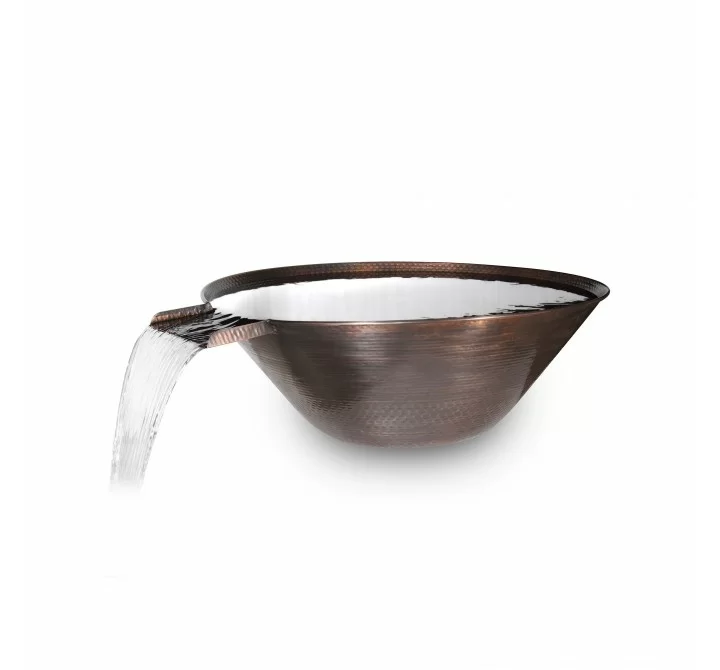 The Outdoor Plus Remi Hammered Copper Water Bowl