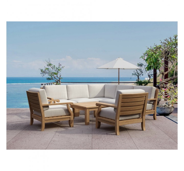Anderson Teak Riviera Luxe 8-Pieces Modular Set 