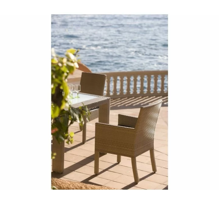 Hospitality Rattan Patio Rubix Stackable Armchair 