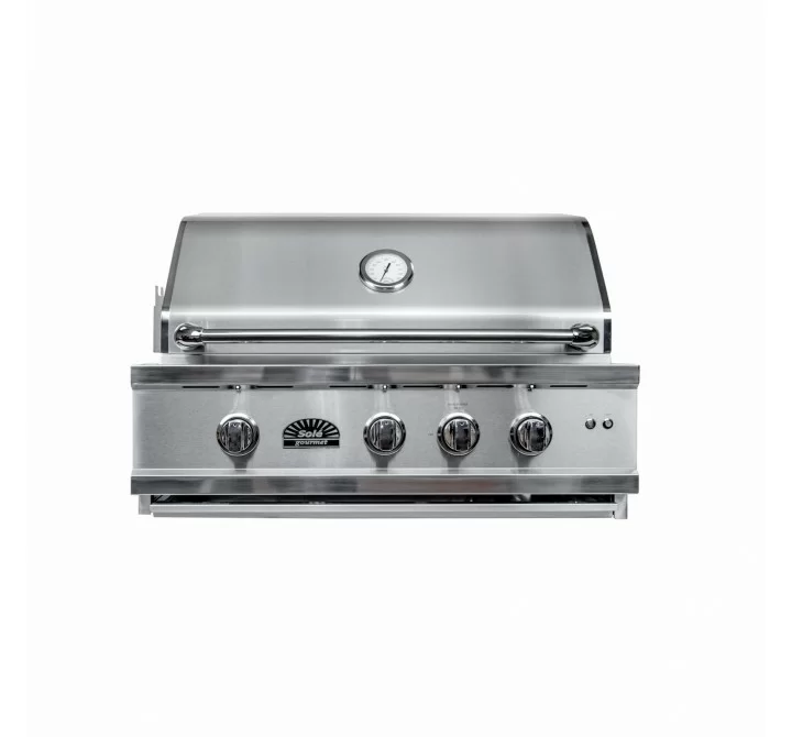 Sole Gourmet 30" Deluxe Grill Rotisserie Built In Gas LED Lights