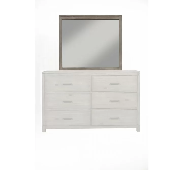 Alpine Furniture Sydney Mirror in Weathered Grey - Front