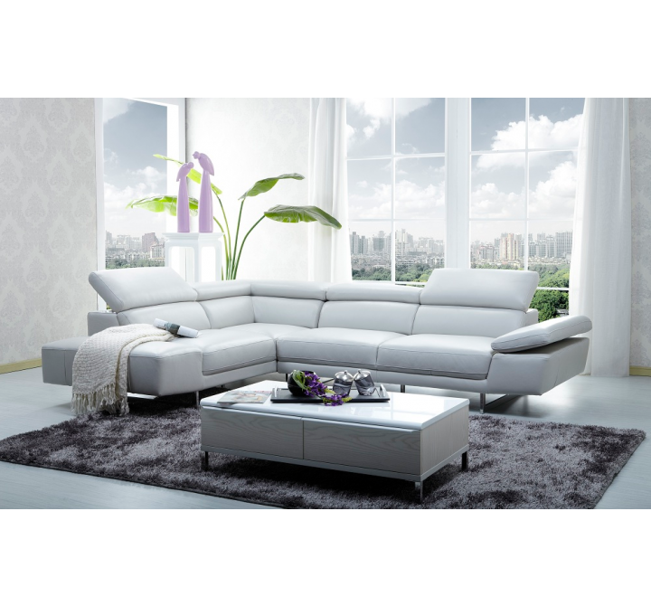 J&M Furniture 1717 Italian Leather Sectional
