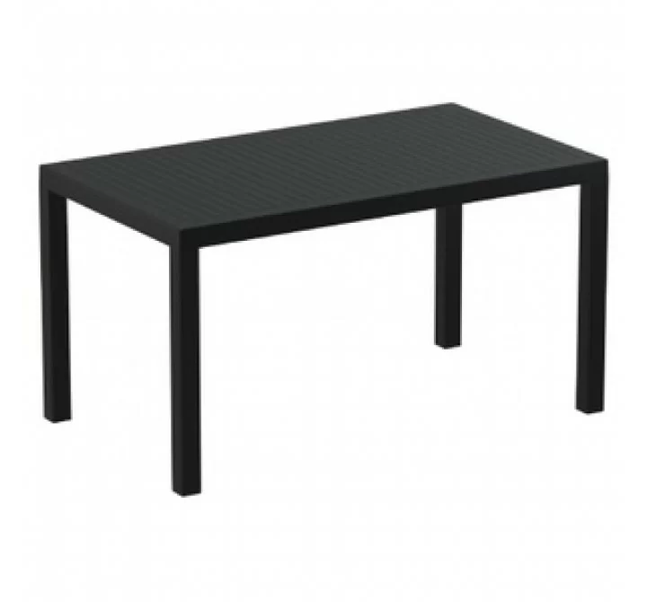 Ares Resin Rectangle Dining Table Black 55 inch