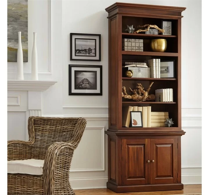 Toscana Mahogany Standard Bookcase - Lifestyle