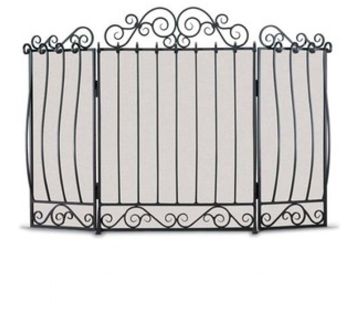 Fireside America Napa Forge Villa 3 Panel Screen in Bronze
