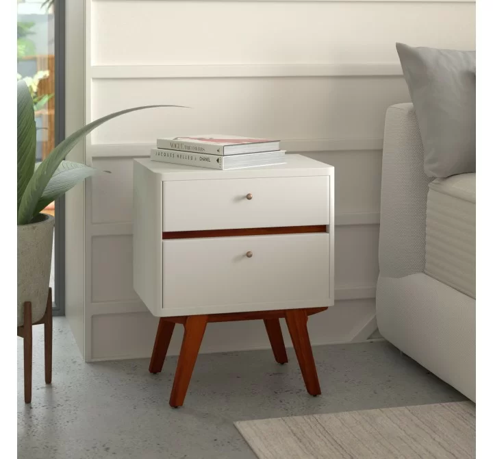 Alpine Furniture Dakota Two Drawer Nightstand - Lifestyle
