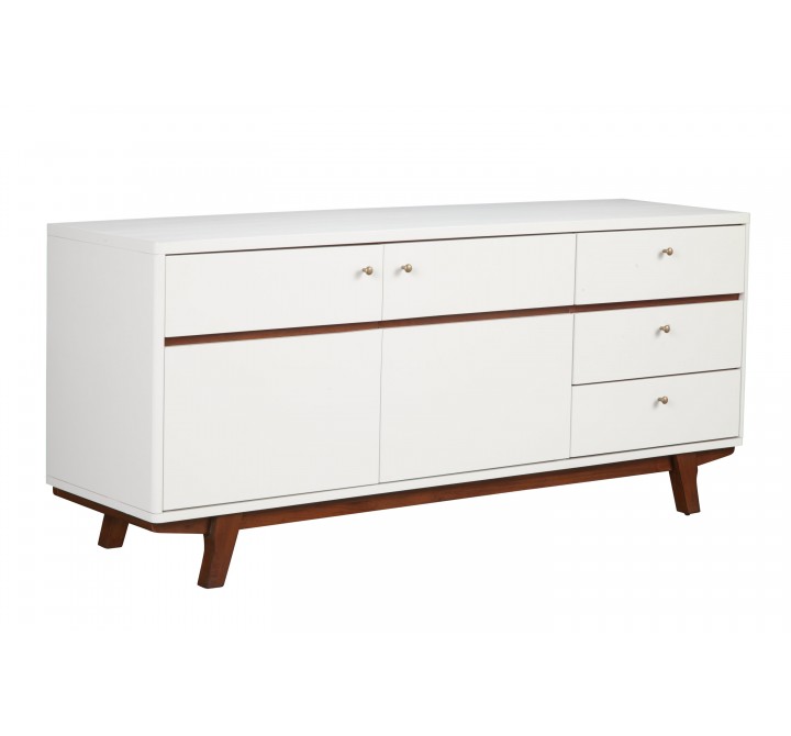 Alpine Furniture Dakota TV Console - Angled and Closed