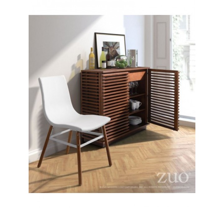 Zuo Modern Linea Tall Console Walnut