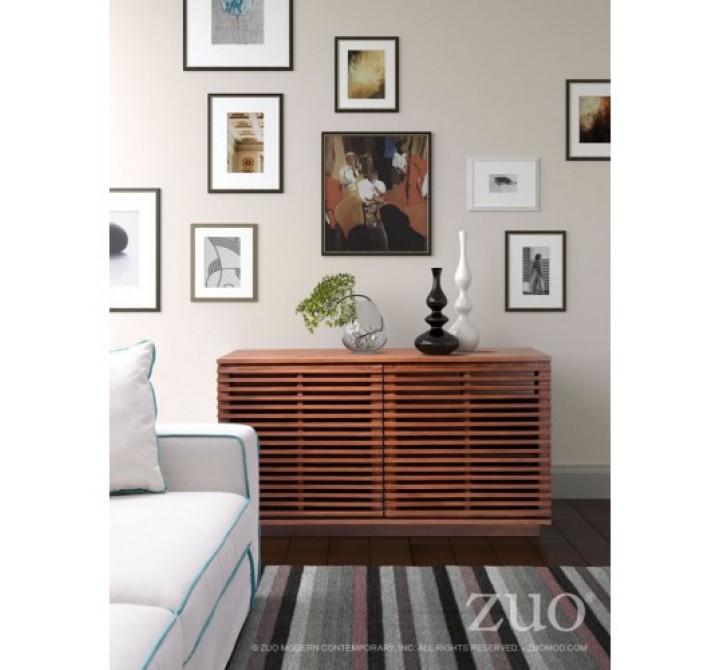 Zuo Modern Linea Credenza Walnut