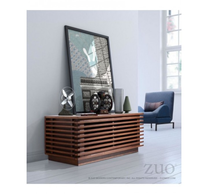 Zuo Modern Linea Small Console Walnut