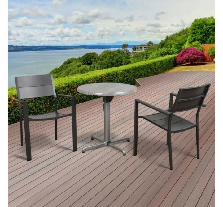 Atlantic Koningsdam 3 Piece Round Patio Dining Set 