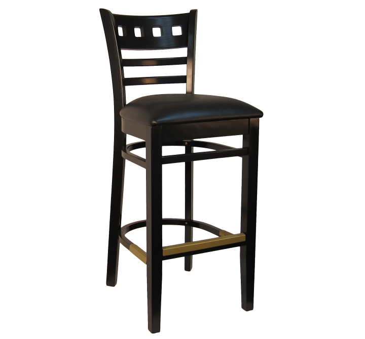 H&D Seating Masquerade Series Wood Barstool