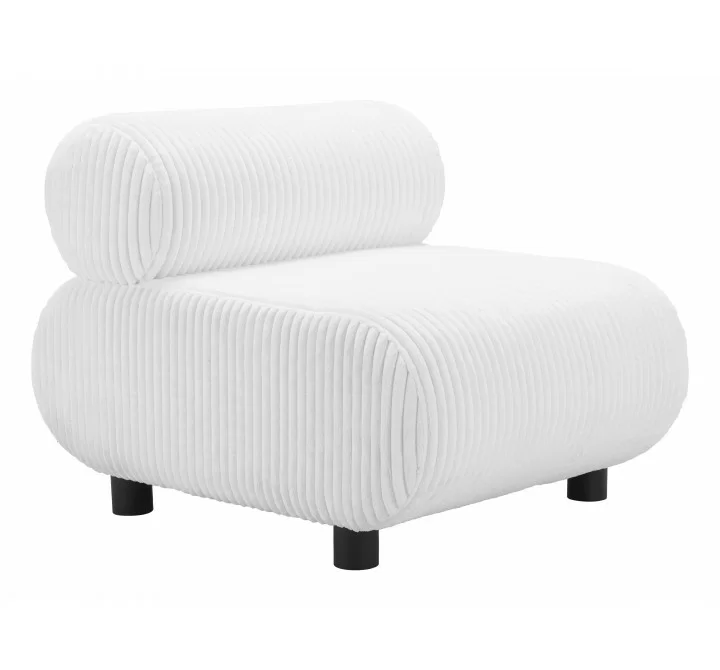Zuo Modern Rahat Accent Chair in White - Angled