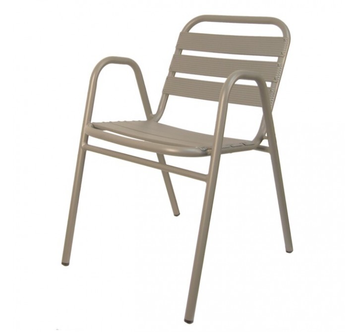 H&D Seating All Aluminum Stacking Patio Dining Chair
