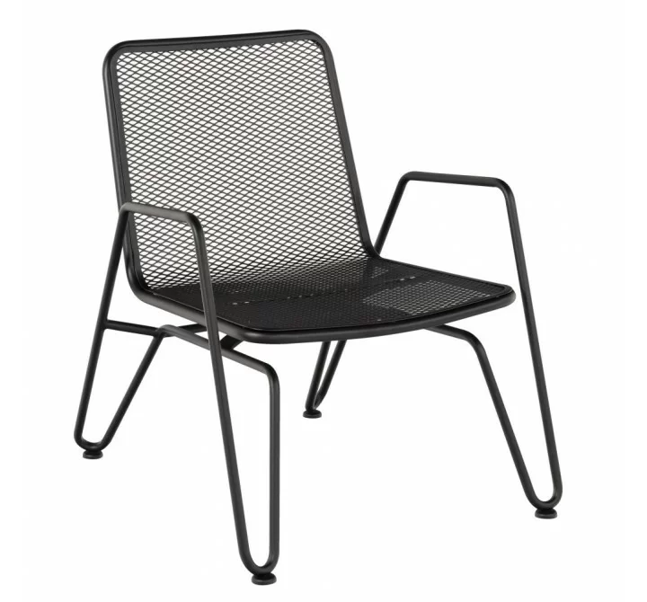 Woodard Turner Spring Lounge Chair with Optional Cushion - Angled