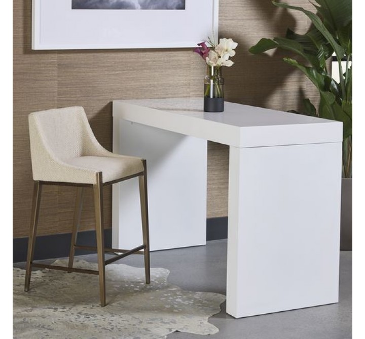 Sunpan Dionne Counter Stool in Monument Oatmeal - Lifestyle