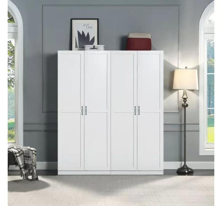 Manhattan Comfort Hopkins Modern Storage Closet 4.0  In White Set- 2