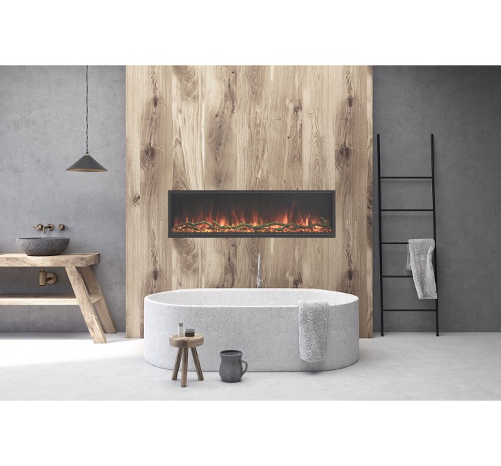 Modern Flames Landscape Pro Slim 44" / 56'' / 68'' / 80'' / 96'' Single-Sided Built-In Electric Fireplace - Lifestyle