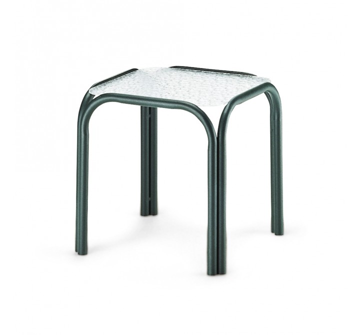 Telescope Casual 17" Square Obscure Acrylic Top End Table