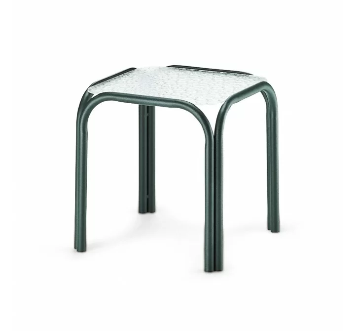 Telescope Casual 17" Square Obscure Acrylic Top End Table