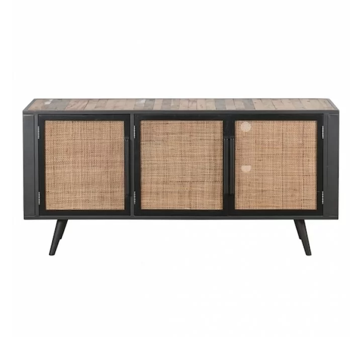 Nova Solo Nordic Rattan TV Dresser - 3 Doors