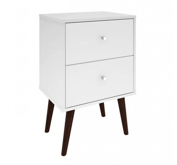 Liberty Mid Century - Modern Nightstand 2.0 (White)