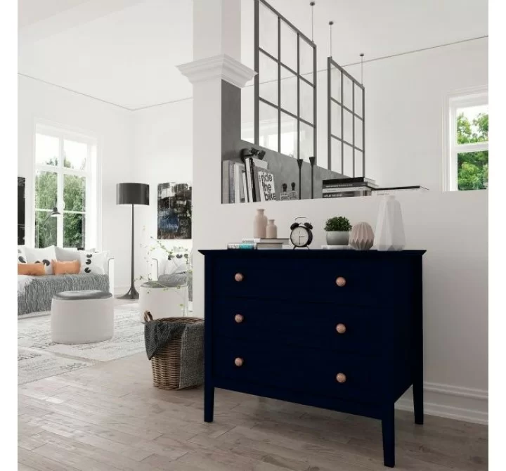 Manhattan Comfort Crown 31.29" Dresser in Tatiana Midnight Blue
