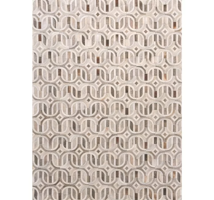 Exquisite Rugs Natural Hide Cowhide Medium Gray/Ivory Area Rug 2140-006