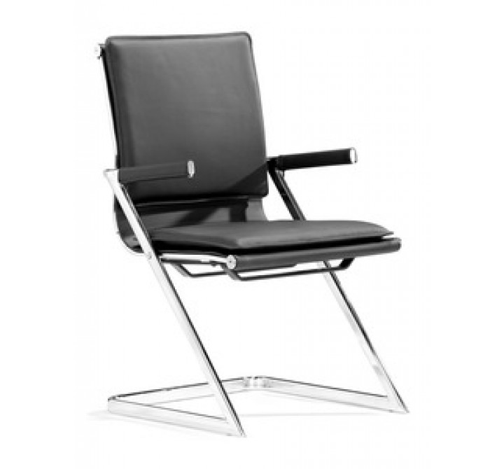 Zuo Modern Lider Plus Conference Chair in Black (Set of 2)